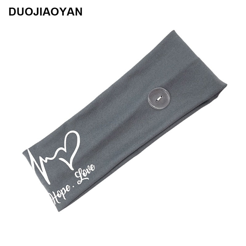 Wholesale Milk Silk Nurse Stretch Button Cloth Headband